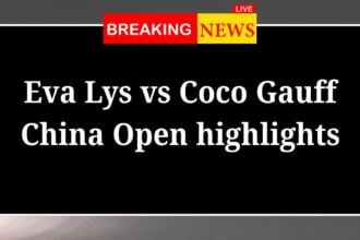 Eva Lys vs Coco Gauff China Open highlights