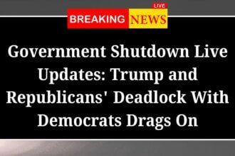 Government Shutdown Live Updates Trump and Republicans Deadlock With Democrats Drags On