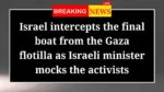 Israel intercepts