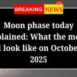 Moon phase today explained What the moon will look like on October 2 2025
