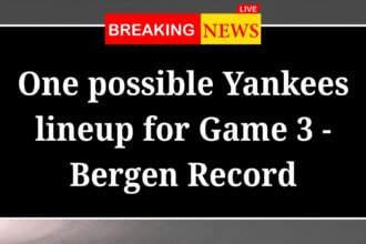 One possible Yankees lineup for Game 3 Bergen Record