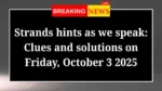 Strands hints