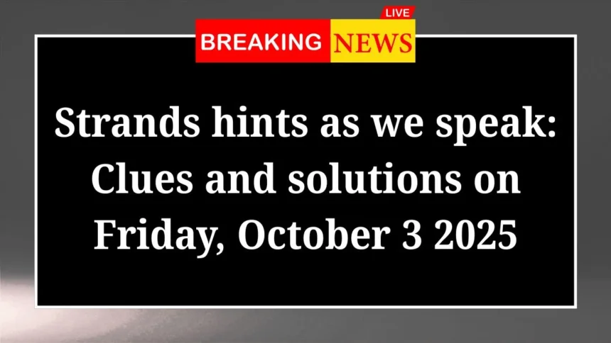Strands hints