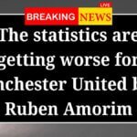 The statistics are getting worse for Manchester United boss Ruben Amorim
