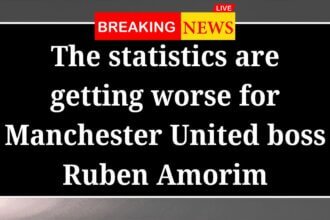 The statistics are getting worse for Manchester United boss Ruben Amorim
