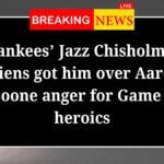 Yankees Jazz Chisholms Aliens got him over Aaron Boone anger for Game 2 heroics